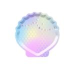 7inches Iridescent Shell Shaped Plate 8/pack