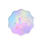 9inches Iridescent Mermaid Plate 8/pack