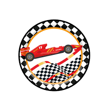 Racing Car Plate 8/pack