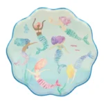 10.5inches Mermaid Scalloped Plate 8/pack