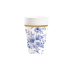 Blue Flowery Cup 8/pack