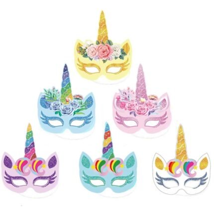 Unicorn Face Mask 12/pack
