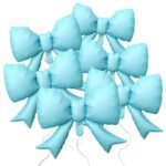 22inches Light Blue Bow Foil Balloon