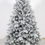 6FT PE/PVC Mixed Flocked Christmas Tree