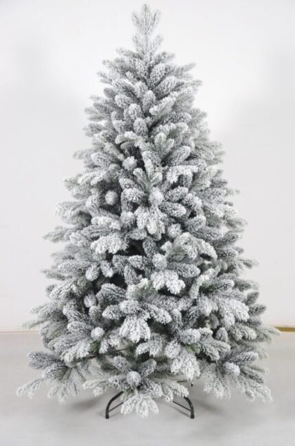 6FT PE/PVC Mixed Flocked Christmas Tree