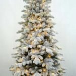 5FT Prelit PE/PVC Mixed Flocked Christmas Tree