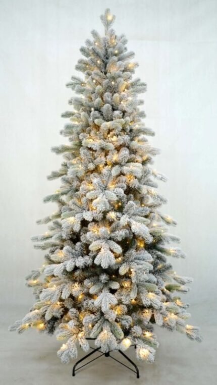 5FT Prelit PE/PVC Mixed Flocked Christmas Tree