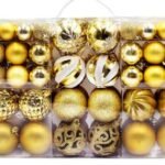 Gold Christmas Ball Ornament 100pcs