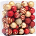 6cm Red And Gold Christmas Ball Ornament 50/pack