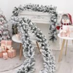 7ft Flocked Garland
