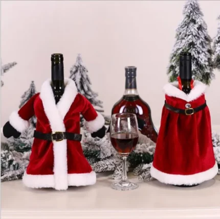 Santa Claus Cloth Bottle Holder