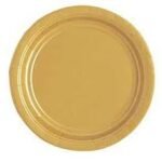 9inches Gold Paper Plate 10/pack