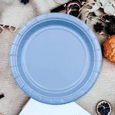 9inches Light Blue Paper Plate 10/pack