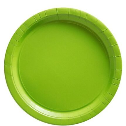 9inches Lime Green Paper Plate 10/pack