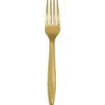 Gold Plastic Fork 50/pack