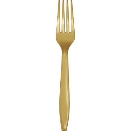 Gold Plastic Fork 50/pack
