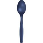 Navy Blue Plastic Spoon 50/pack