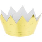 Mini Gold Hat Crown 6/pack