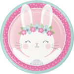 9inches Round Bunny Plate 8/pack