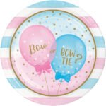 9inches Gender Reveal Plate 8/pack