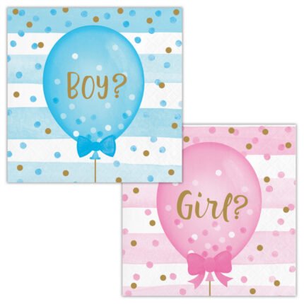 Gender Reveal Beverage Napkin 16/pack
