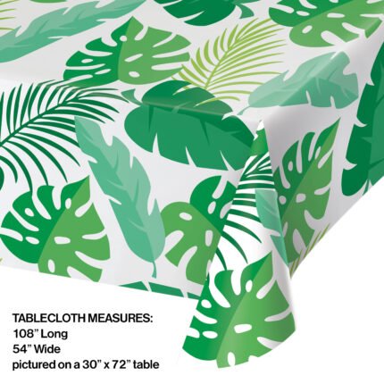 Palm Leave Plastic Table Cover