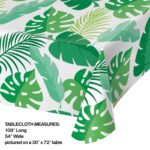 Palm Leave Plastic Table Cover