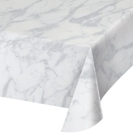 Marble Plastic Table Cover