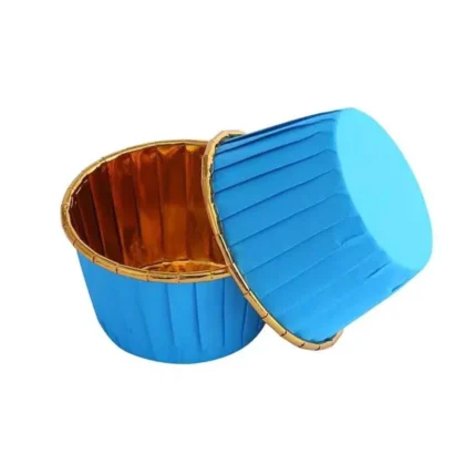 Gold And Blue Baking Cups 10/pack