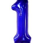 40inches Dark Blue Number 1 Foil Balloon