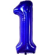 40inches Dark Blue Number 1 Foil Balloon