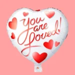 18inches You Are Loved Heart Shaped Balloon