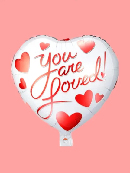 18inches You Are Loved Heart Shaped Balloon