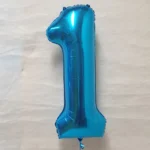 40inches Blue Number 1 Foil Balloon