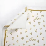 57 x 57cm Love-Heart Shape Design Wrapping Paper