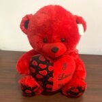 40cm Red & Black I Love You Teddy Bear