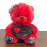 30cm Red & Black I Love You Teddy Bear