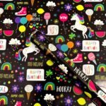 Unicorn Happy Birthday Wrapping Paper