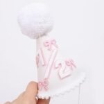 Pink 1/2 Birthday Cone Hat