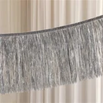 Silver Garland Fringe Curtain