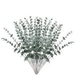 Frosted White Dark Green Leaves
