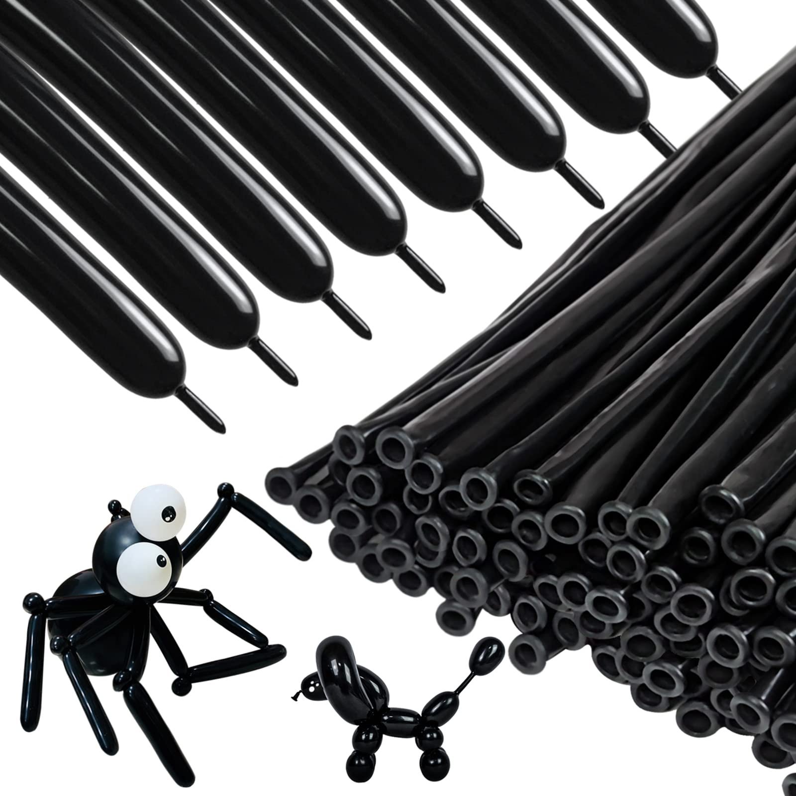713TamHXziL Black 260Q Latex Balloon 100/pack - Image 1