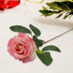 Blush Rose Flower Flannel 10in