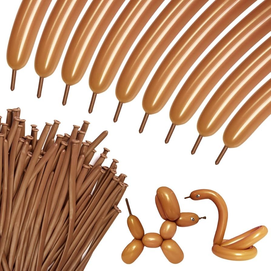 71nI8Vj2nNL._AC_UF894,1000_QL80_ Brown 260Q Latex Balloon 100/pack - Image 1
