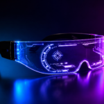 Futuristic LED glasses