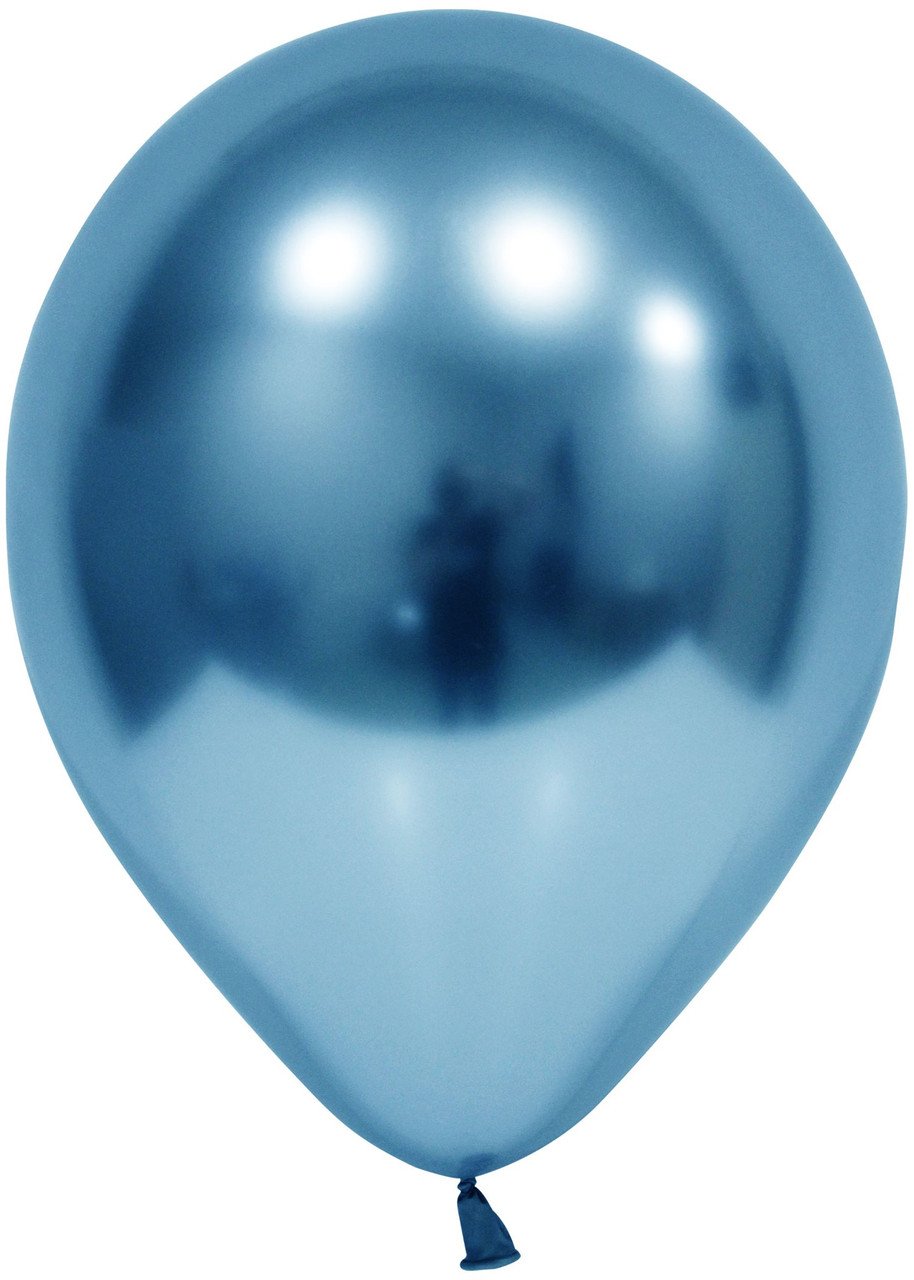 LA4027_1__54066 5inches Light Blue Chrome Balloon 100/pack - Image 1