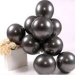 10inches Black Chrome Latex Balloon 50/pack