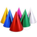 Metallic Cone Hat 10/pack