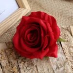 Artificial Red Rose Flower Head