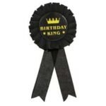 Black Birthday King Badge